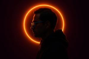 ساخت عکس پروفایل با هوش مصنوعی – پرتره نئونی مینیمال