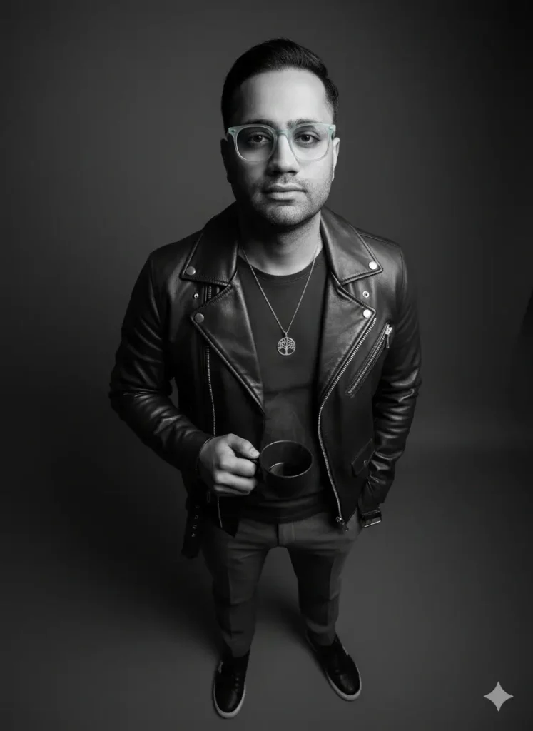 تصویر پرتره فشن مونوکروم