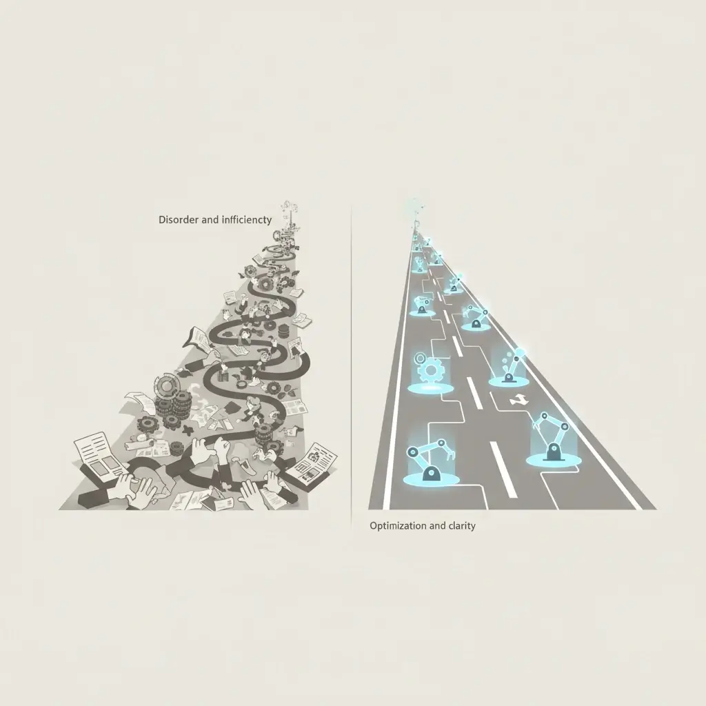 بهینه سازی فرآیندهای کسب و کار با استفاده از اتوماسیون و ابزارهای هوش مصنوعی.