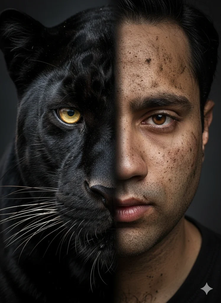 ساخت عکس ترکیب انسان با طبیعت