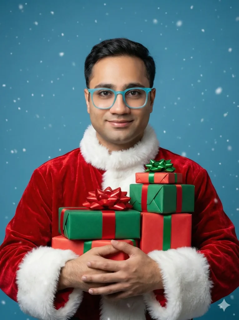 بابانوئل جمع کردن هدیه ها