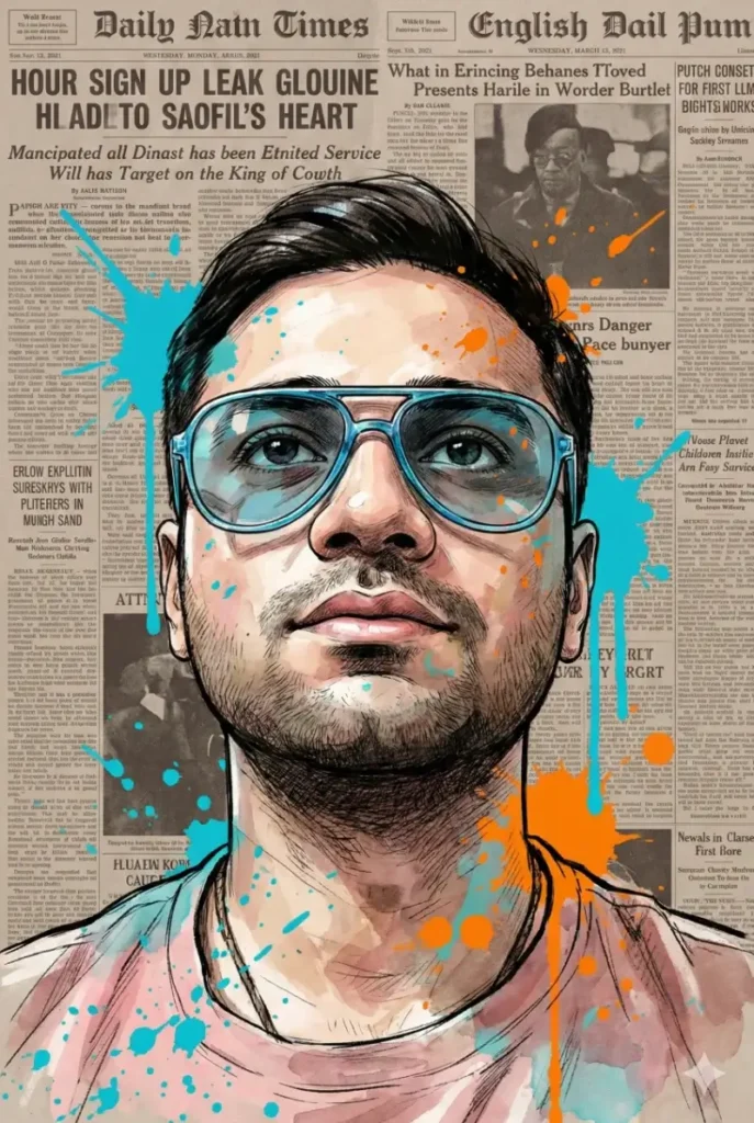 پرامپت عکس پروفایل نقاشی سبک کمیک بوک و رترو